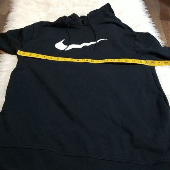 Nike Swoosh Black Hoodie Sweatshirt - Picture 3 of 9